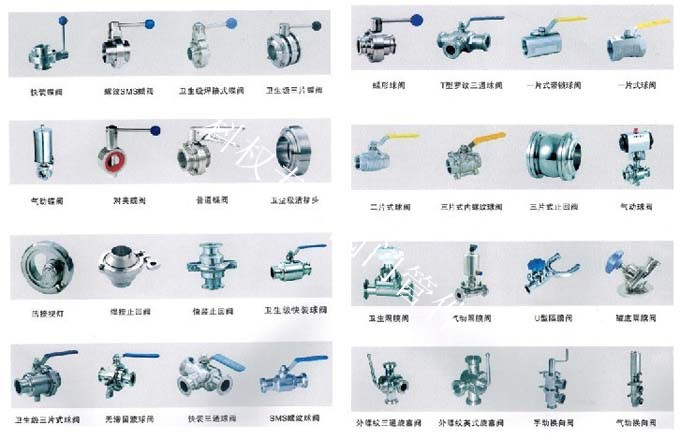 專業(yè)衛(wèi)生級閥門、球閥、蝶閥、止回閥、隔膜閥